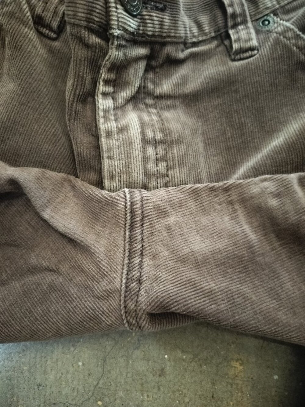 Women's Express Brown Corduroy Bootcut Pants - Picture 4 of 4